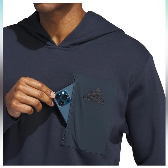 Adidas Men’s Regular Fit Kangaroo Pocket Hoodie - Picture 5 of 8